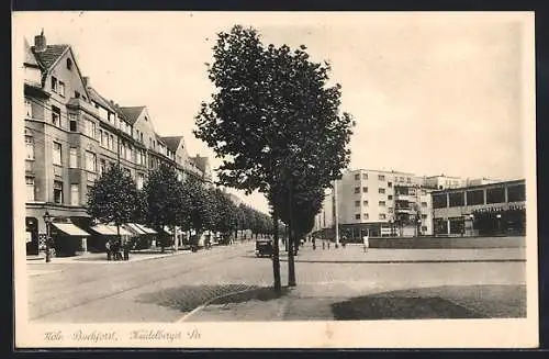 AK Köln-Buchforst, Partie an der Heidelberger Strasse