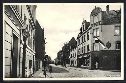 AK Köln-Bayenthal, Partie in der Alteburgerstrasse