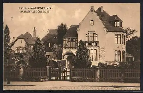 AK Köln-Marienburg, Villa im Bayenthalgürtel 23