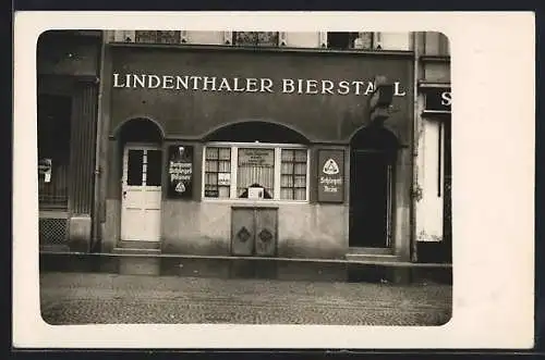 Foto-AK Köln-Lindenthal, Das Gasthaus Lindenthaler Bierstall, 1932