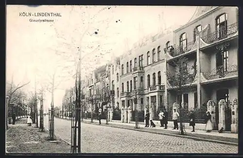 AK Köln-Lindenthal, Partie in der Gleuelerstrasse