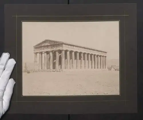 Fotografie unbekannter Fotograf, Ansicht Athen, Akropolis Tempel des Hephaistos