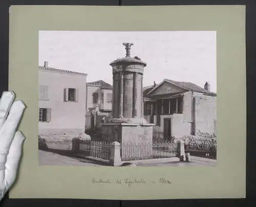 Fotografie unbekannter Fotograf, Ansicht Athen, Denkmal des Lysikrates - Lysikratesmonument