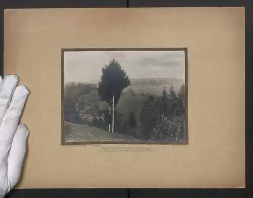 Fotografie Georg Fdr. Leonhardt, Stuttgart, Ansicht Backnang, Blick zum im Mühlengrund bei Vorderwestermurr, Signiert