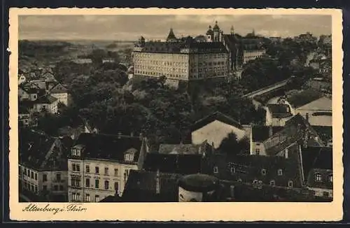 AK Altenburg i. Thür., Teilansicht mit Schloss