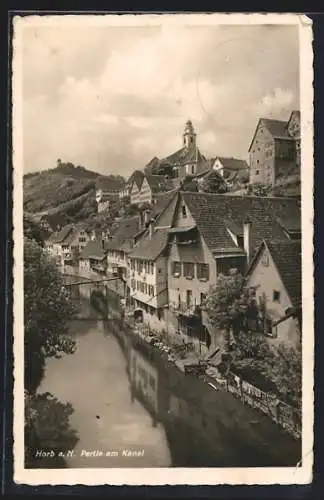 AK Horb a. N., Partie am Kanal