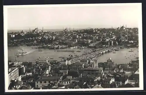 AK Konstantinopel, Blick auf die gesamte Stadt und des Bosporus