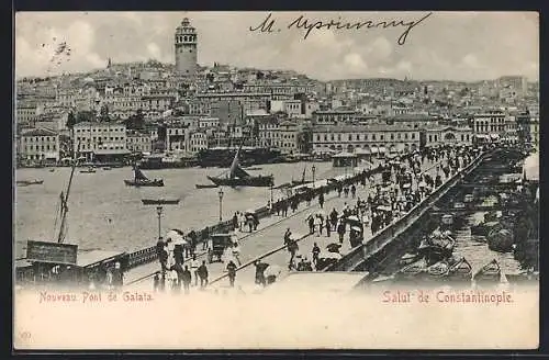 AK Constantinople, Nouveau Pont de Galata