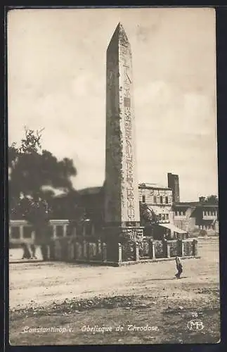AK Constantinople, Blick auf den Obelisken von Theodose
