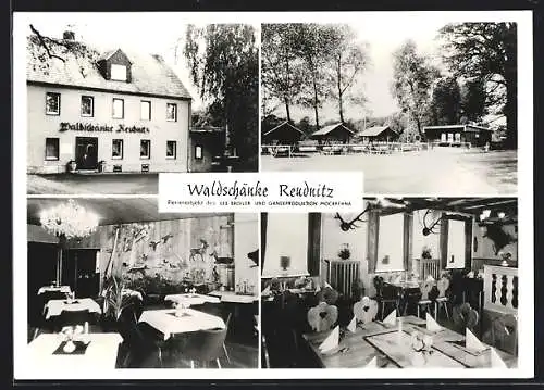 AK Reudnitz / Cavertitz, Waldschänke mit Aussenbewirtung