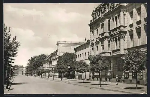 AK Guben, Blick in die Wilhelm-Pieck-Strasse