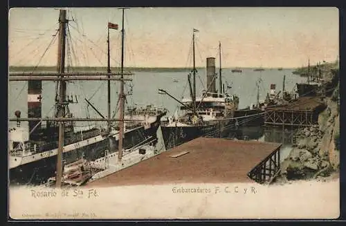 AK Rosario de Sta. Fé, Embarcaderos F. C. C. y R.