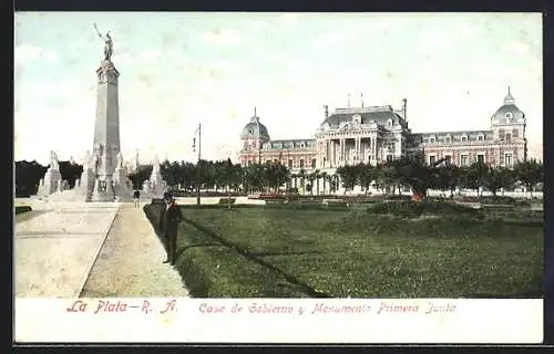 AK La Plata, Casa de Gobierno y Monumento Primera Junta