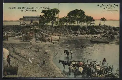 AK Corrientes, Casilla del Resguardo en el Puerto