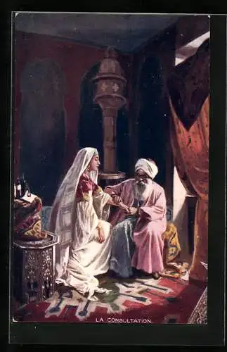 AK La Consultation, Reiche Maurin und Arzt