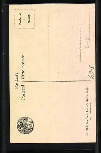 Künstler-AK Zahnarzt bei der Arbeit