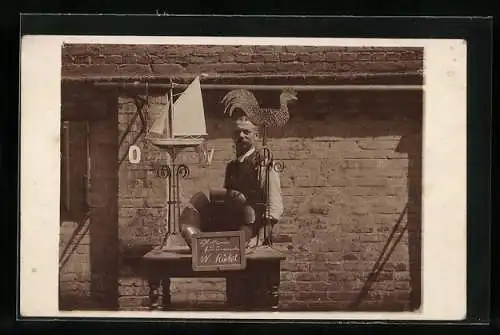 Foto-AK Schlosser für Ornamente