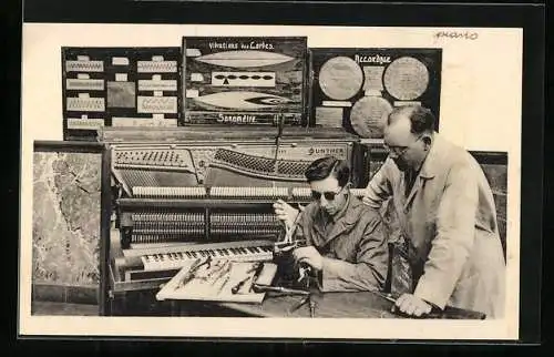 AK Ghlin-lez-Mons, Institut Provincial pour Aveugles, Accordage et facture de pianos, Blind