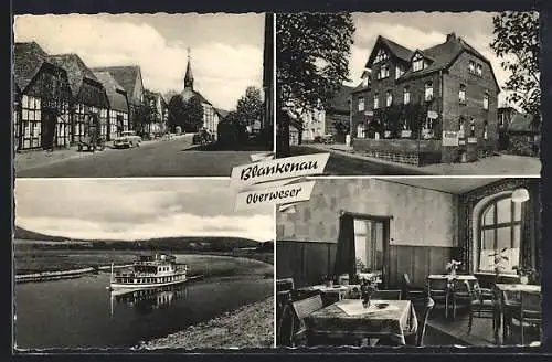 AK Blankenau /Oberweser, Gasthof Steinhoff, Inh. Franz Schulz