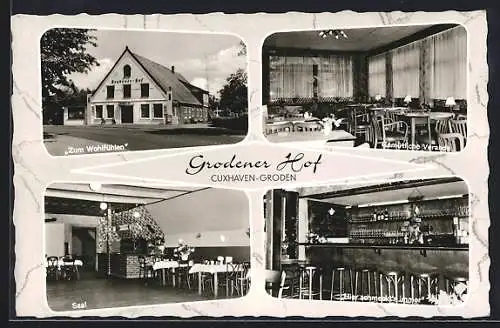 AK Cuxhaven-Groden, Gasthaus Grodener Hof, Innenansicht