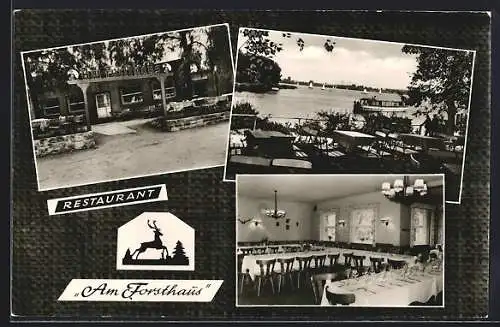 AK Berlin-Tegel, Restaurant Am Forsthaus, Bes. G. Hey, Schwarzer Weg