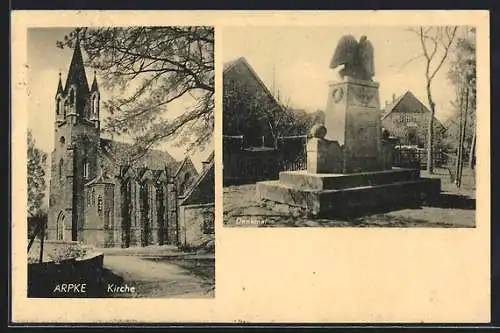 AK Arpke, Kirche und Denkmal