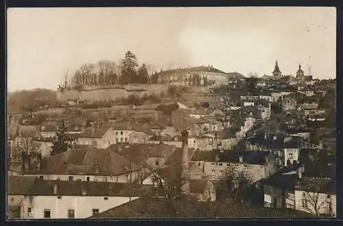 Foto-AK Bad Krozingen, Blick über die Dächer