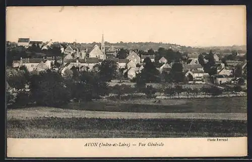 AK Avon /Indre-et-Loire, Vue generale