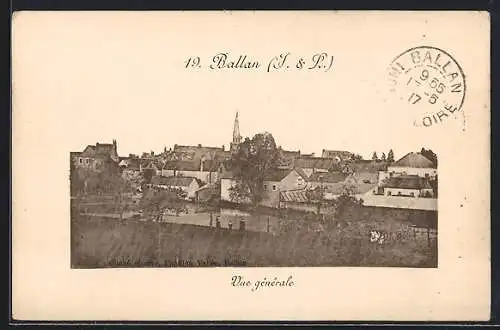 AK Ballan /Indre-et-Loire, Vue generale