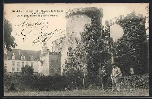 AK Ballan /Indre-et-Loire, Chateau de la Carte