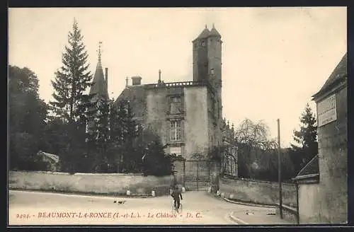 AK Beaumont-la-Ronce, Le Chateau