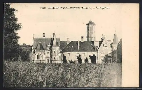 AK Beaumont-la-Ronce, Le Chateau