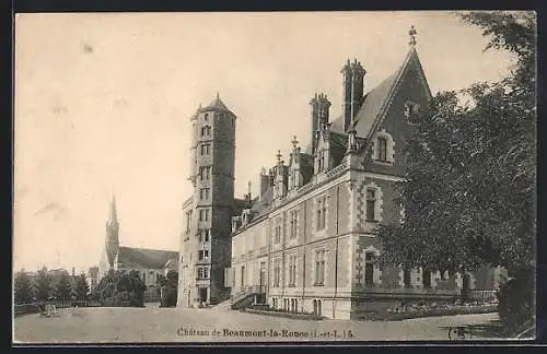 AK Beaumont-la-Ronce, Chateau