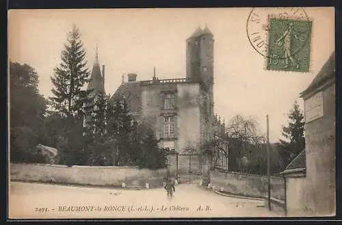 AK Beaumont-la-Ronce, Le Chateau