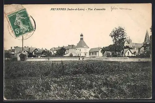 AK Artannes /Indre-et-Loire, Vue d`ensemble