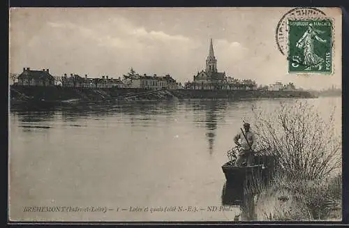 AK Bréhémont /Indre-et-Loire, Loire et quais, Cote N.-E.