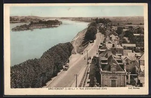 AK Bréhémont /Indre-et-Loire, Vue panoramique (Est)