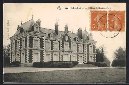 AK Autrèche /I.-et-L., Chateau de Beaumarchais