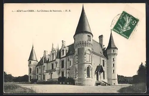 AK Azay-sur-Cher, Le Chateau de Beauvais