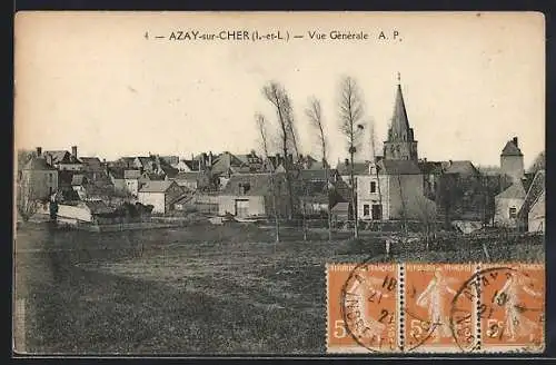 AK Azay-sur-Cher, Vue Generale