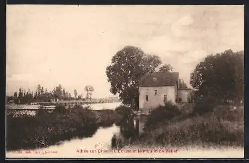 AK Athée-sur-Cher, L`Ecluse et le moulin de Vallet