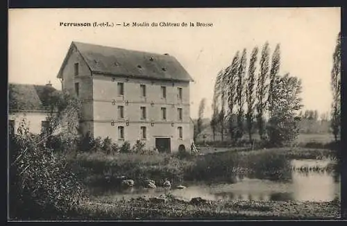 AK Perrussen /I.-et-L., Le Moulin du Chateau de la Brosse