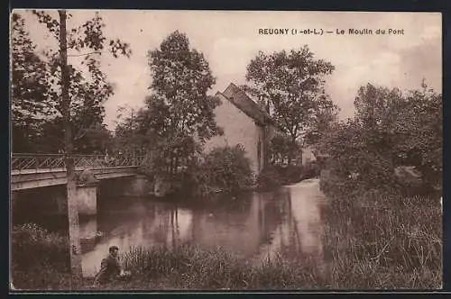 AK Reugny /I.-et-L., Le Moulin du Pont