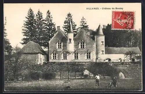 AK Villaines /I.-et-L., Chateau du Boulay