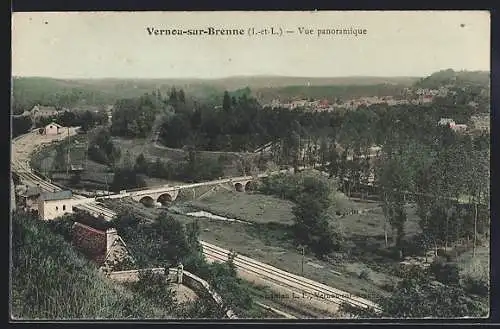 AK Vernou-sur-Brenne, Vue panoramique