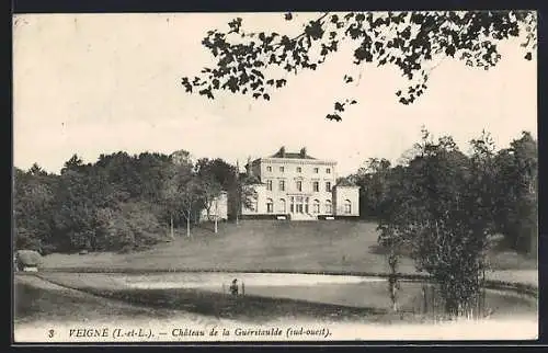 AK Veigné /I.-et-L., Chateau de la Guéritaulde, sud-ouest