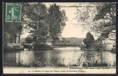 AK Veigné /I.-et-L., Le Moulin du Lavoir