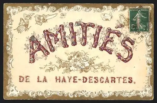 Künstler-AK La Haye-Descartes, Amities