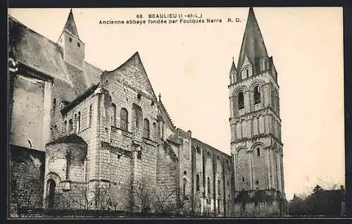 AK Beaulieu /Indre-et-Loire, Ancienne abbaye fondée par Foulques Nerra