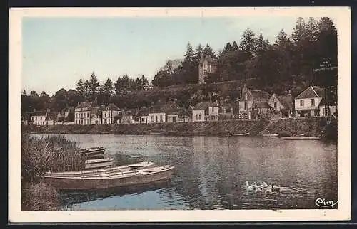 AK Véretz /Indre-et-Loire, Vue sur le Cher et le Château de Cordouan